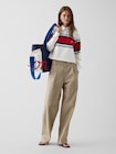 Gap &times; Malbon オーバーサイズ クロップド ラグビーシャツ-1