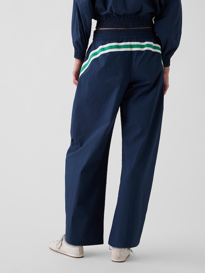 Gap &times; Malbon テクスチャー ポプリン バレル トラックパンツ-5