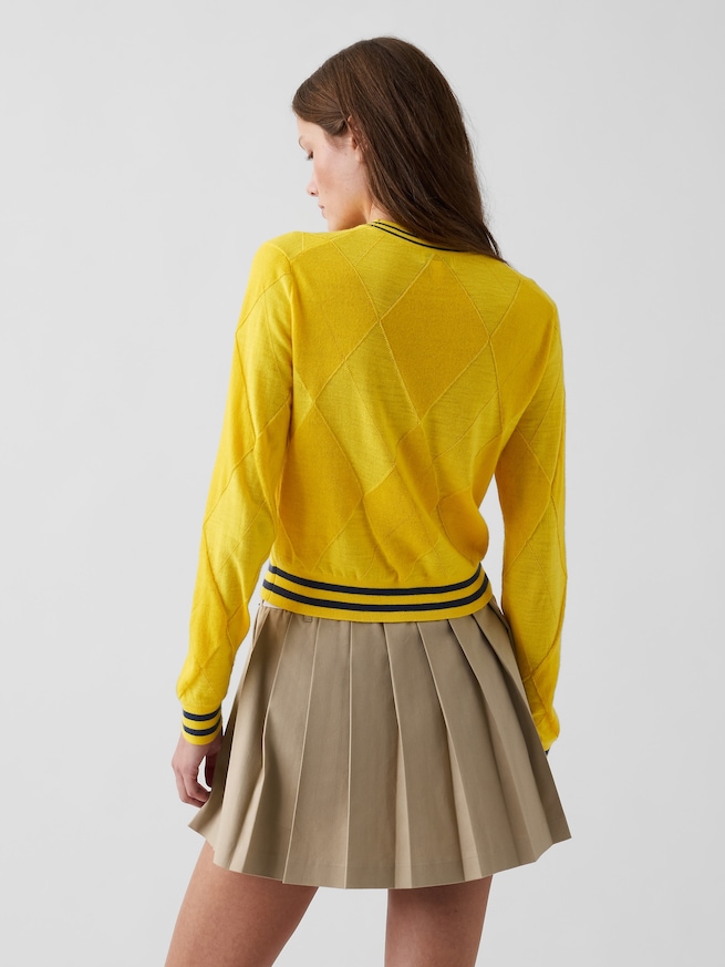 Gap &times; Malbon アーガイル クロップドセーター-2