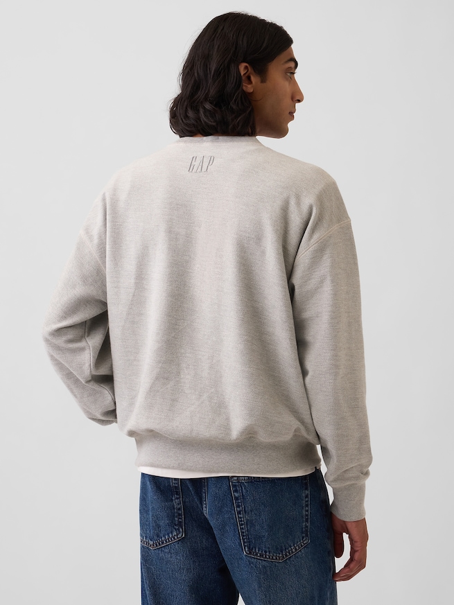 オーバーサイズ フレンチテリー スウェットシャツ-2