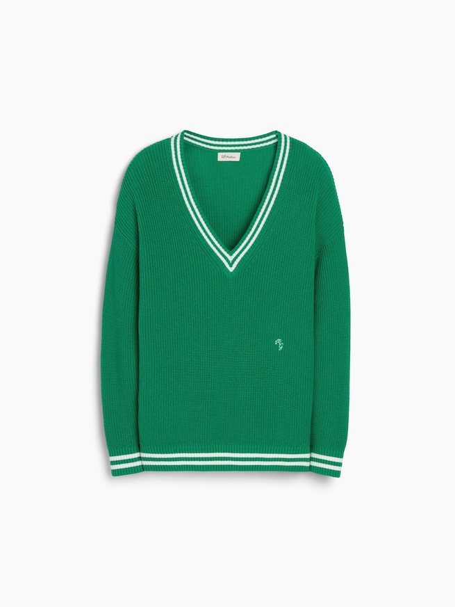 Gap &times; Malbon コットン100% オーバーサイズセーター-5