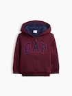 babyGap 裏ボア GAPロゴ ジップアップパーカー-0