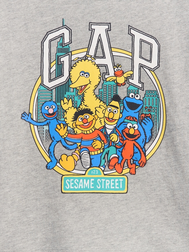 セサミストリート グラフィック GAPロゴTシャツ (幼児・ベビー)-4