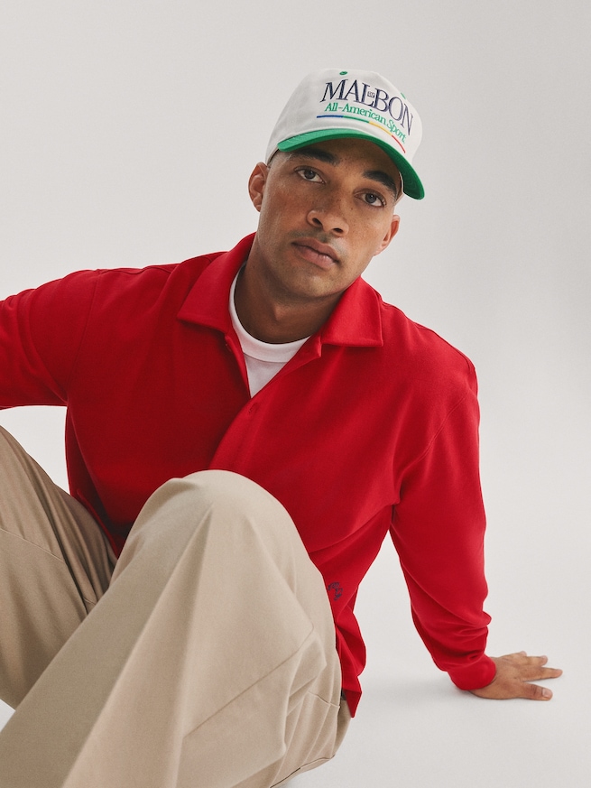 Gap &times; Malbon ピケ ポロ オーバーシャツ-7