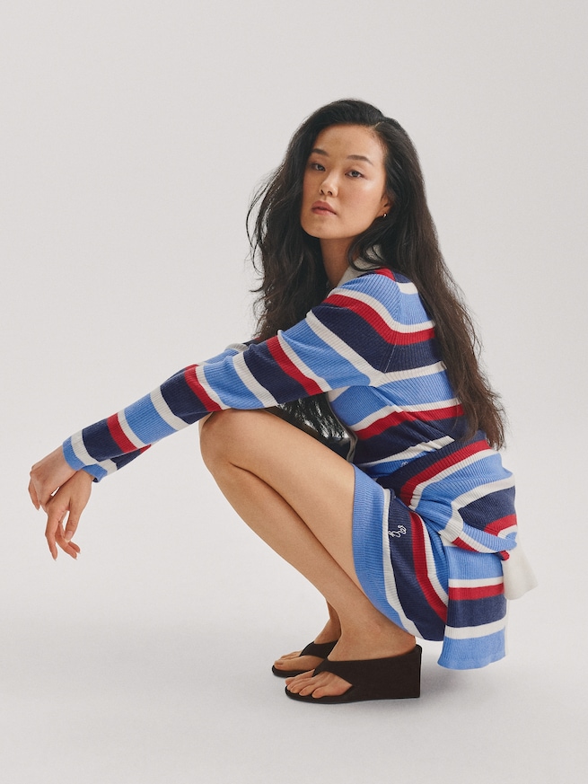 Gap &times; Malbon ストライプセーター ミニスカート・スコート-6