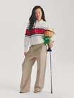 Gap &times; Malbon プリーツ バギー カーキパンツ-7