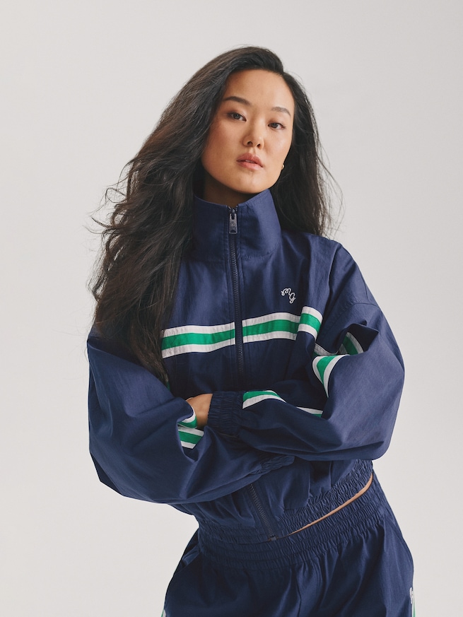 Gap &times; Malbon テクスチャー ポプリン ウィンドブレーカー-7