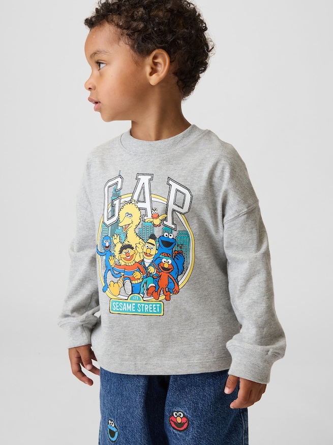 セサミストリート グラフィック GAPロゴTシャツ (幼児・ベビー)-2