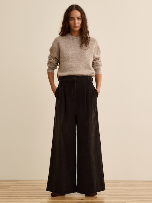 Banana Republic x La Ligne ワイドレッグ コットン コーデュロイパンツ