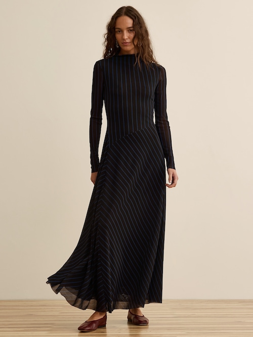 Banana Republic x La Ligne メッシュ マキシドレス