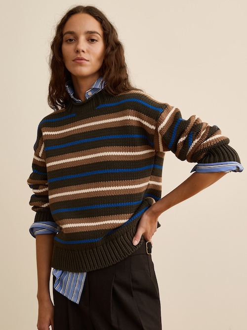 Banana Republic x La Ligne コットン クルーネックセーター