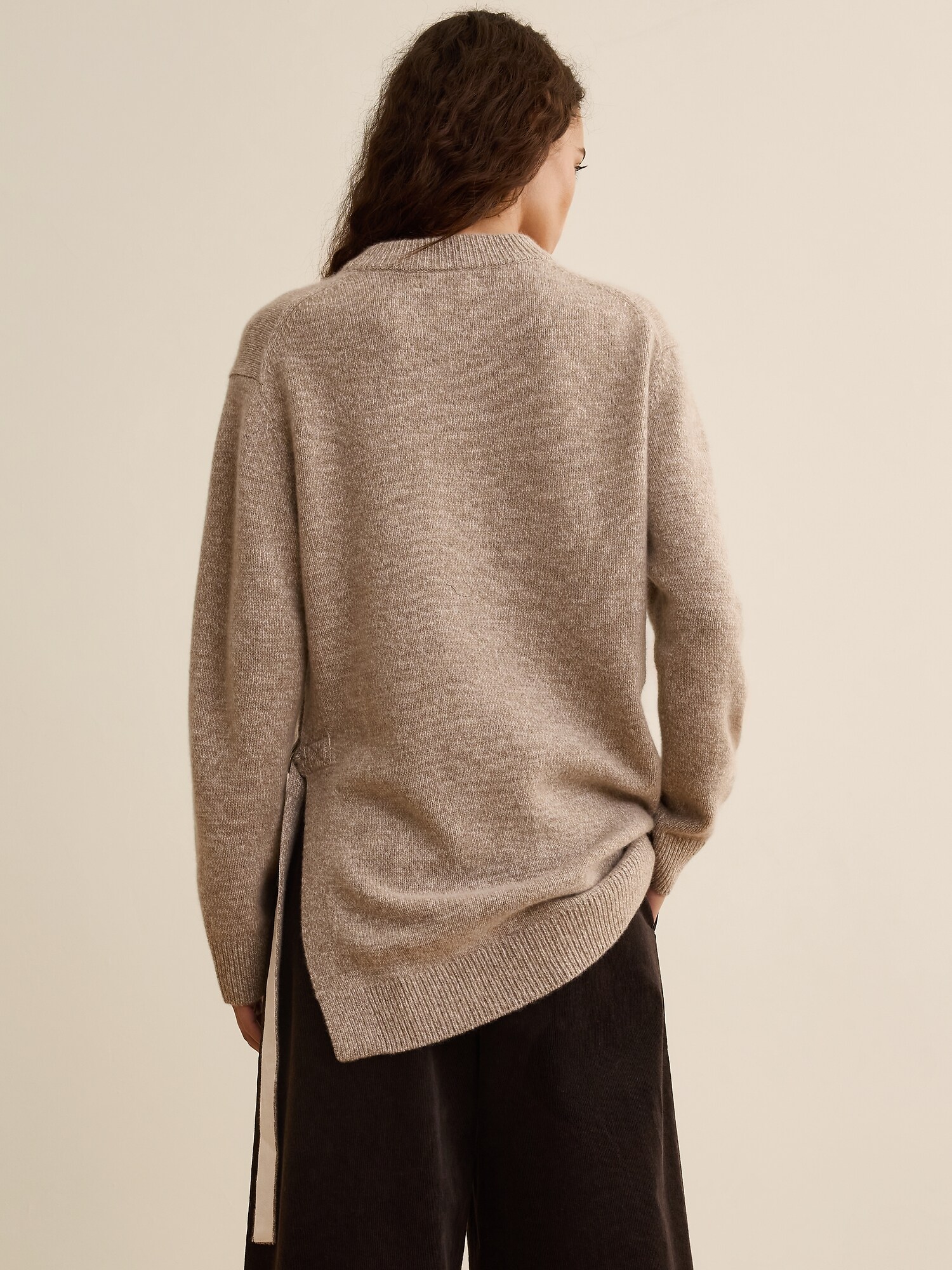 Banana Republic x La Ligne カシミヤ ユーティリティ チュニック セーター-1