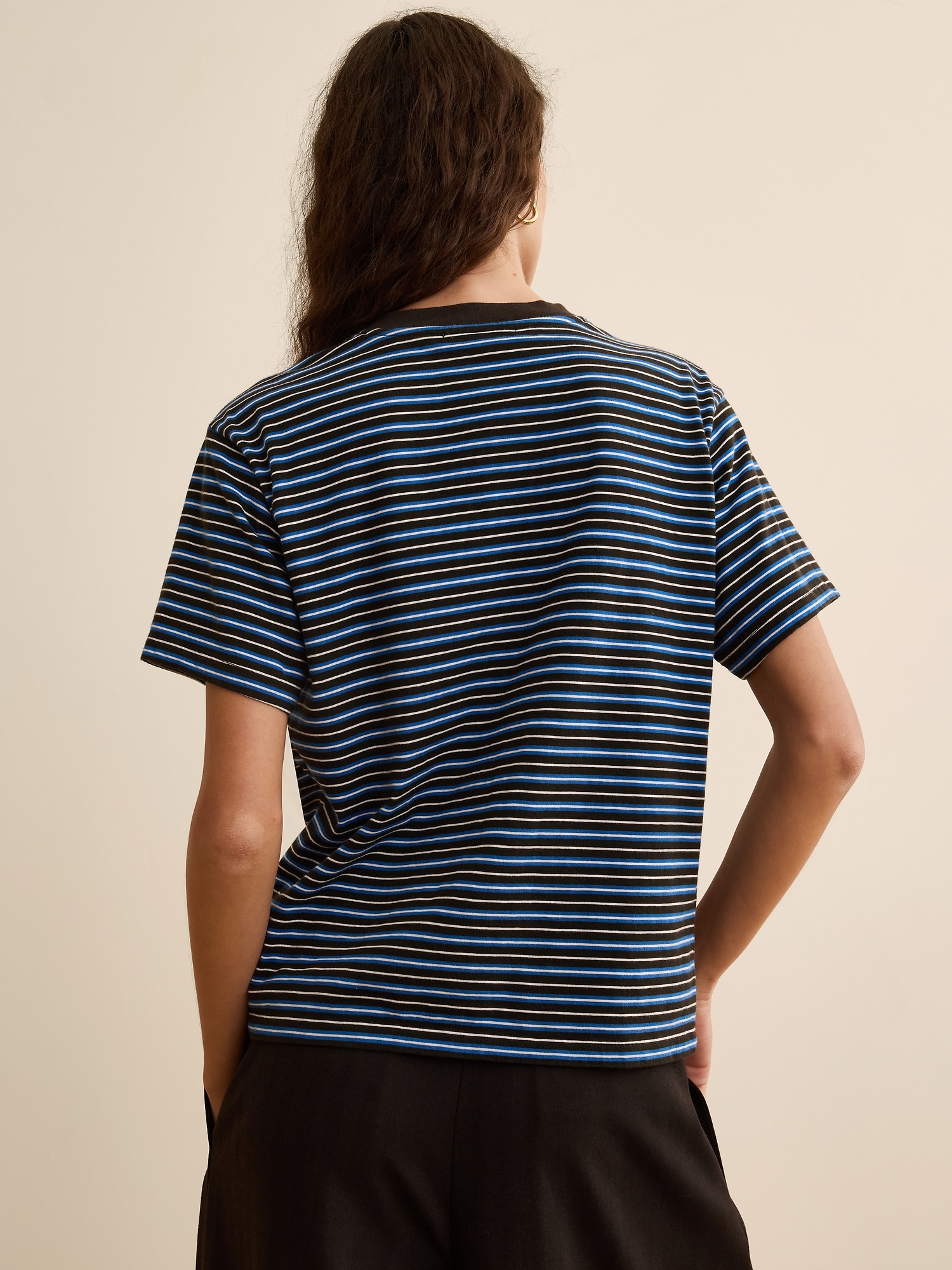 Banana Republic x La Ligne ボクシー コットンTシャツ-1