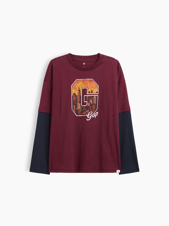 リラックスフィット グラフィックTシャツ (キッズ)-0