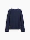 ワッフルニット クルーネックTシャツ (キッズ)-0