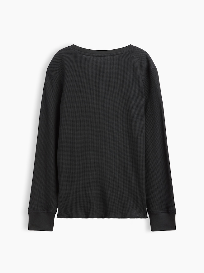ワッフルニット クルーネックTシャツ (キッズ)-1