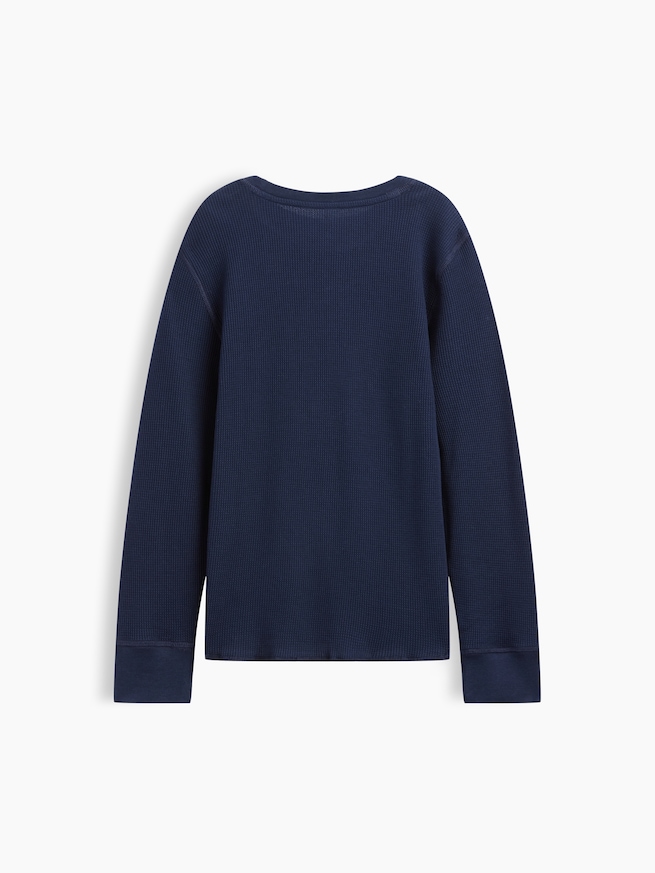 ワッフルニット クルーネックTシャツ (キッズ)-1