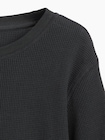 ワッフルニット クルーネックTシャツ (キッズ)-2