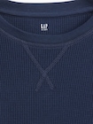 ワッフルニット クルーネックTシャツ (キッズ)-2