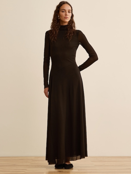 Banana Republic x La Ligne メッシュ マキシドレス