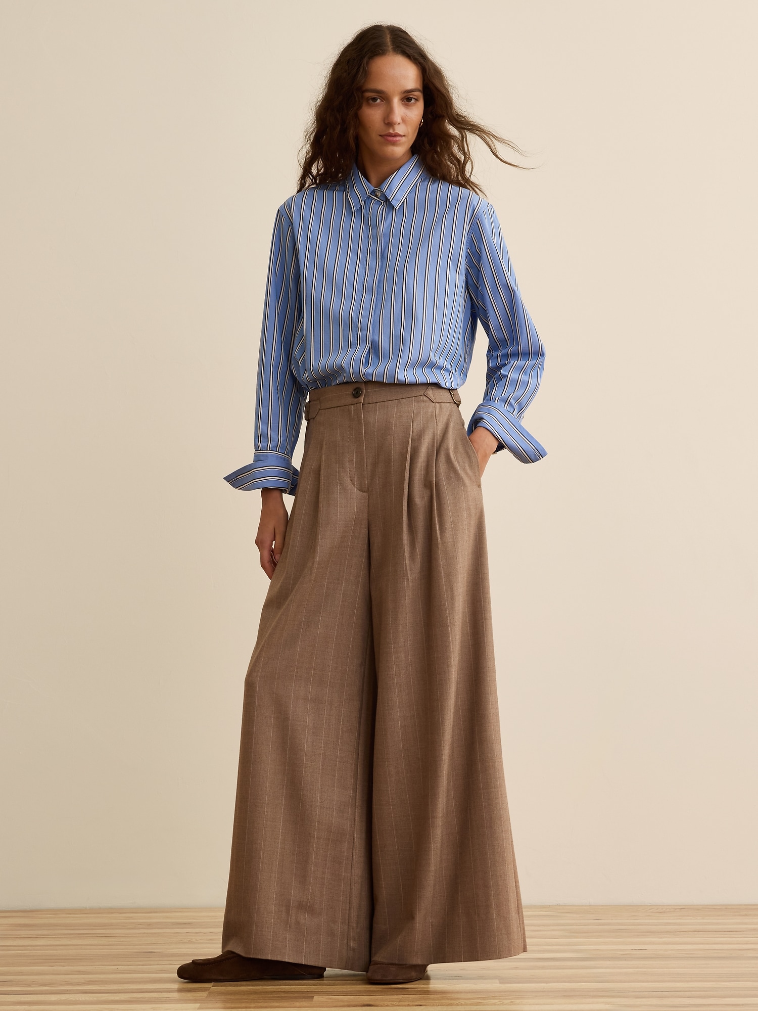 Banana Republic x La Ligne ワイドレッグ パンツ-0