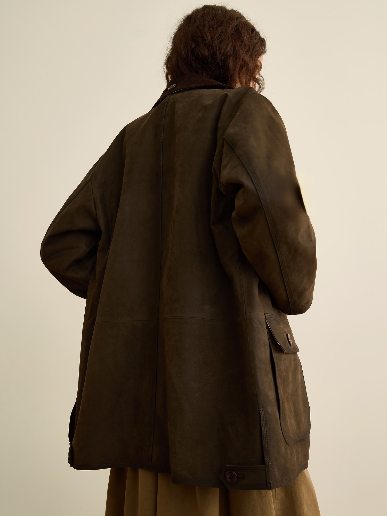 Banana Republic x La Ligne ヌバック バーンコート-1