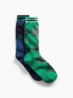 Gap &times; Malbon アーガイル クルーソックス 2足セット-0