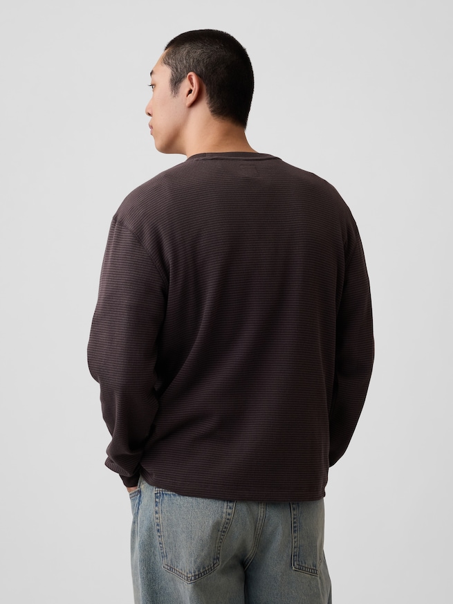 リラックスフィット ワッフルTシャツ-2