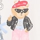 オーバーサイズ グラフィックTシャツ (キッズ)
