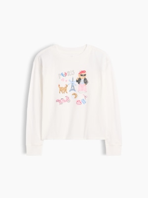 オーバーサイズ グラフィックTシャツ (キッズ)