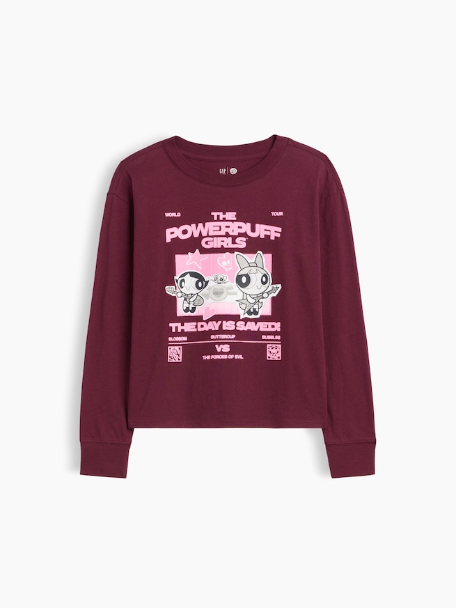 GapKids パワーパフガールズ リラックスフィット グラフィックTシャツ-0