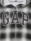 リラックスフィットフレンチテリー GAPロゴ ジップアップパーカー (キッズ)-2