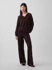 CashSoft カシミヤタッチ オーバーサイズ Vネックセーター-4