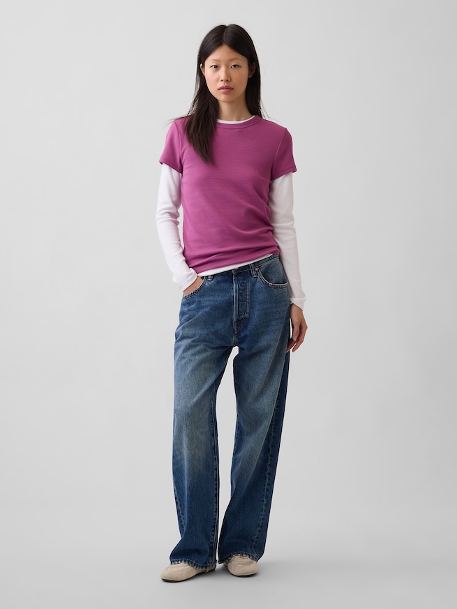 モダン クルーネックTシャツ-1