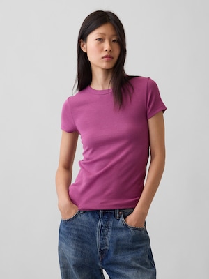 モダン クルーネックTシャツ