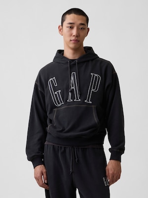 ヴィンテージソフト フレンチテリー オーバーサイズ GAPロゴパーカー