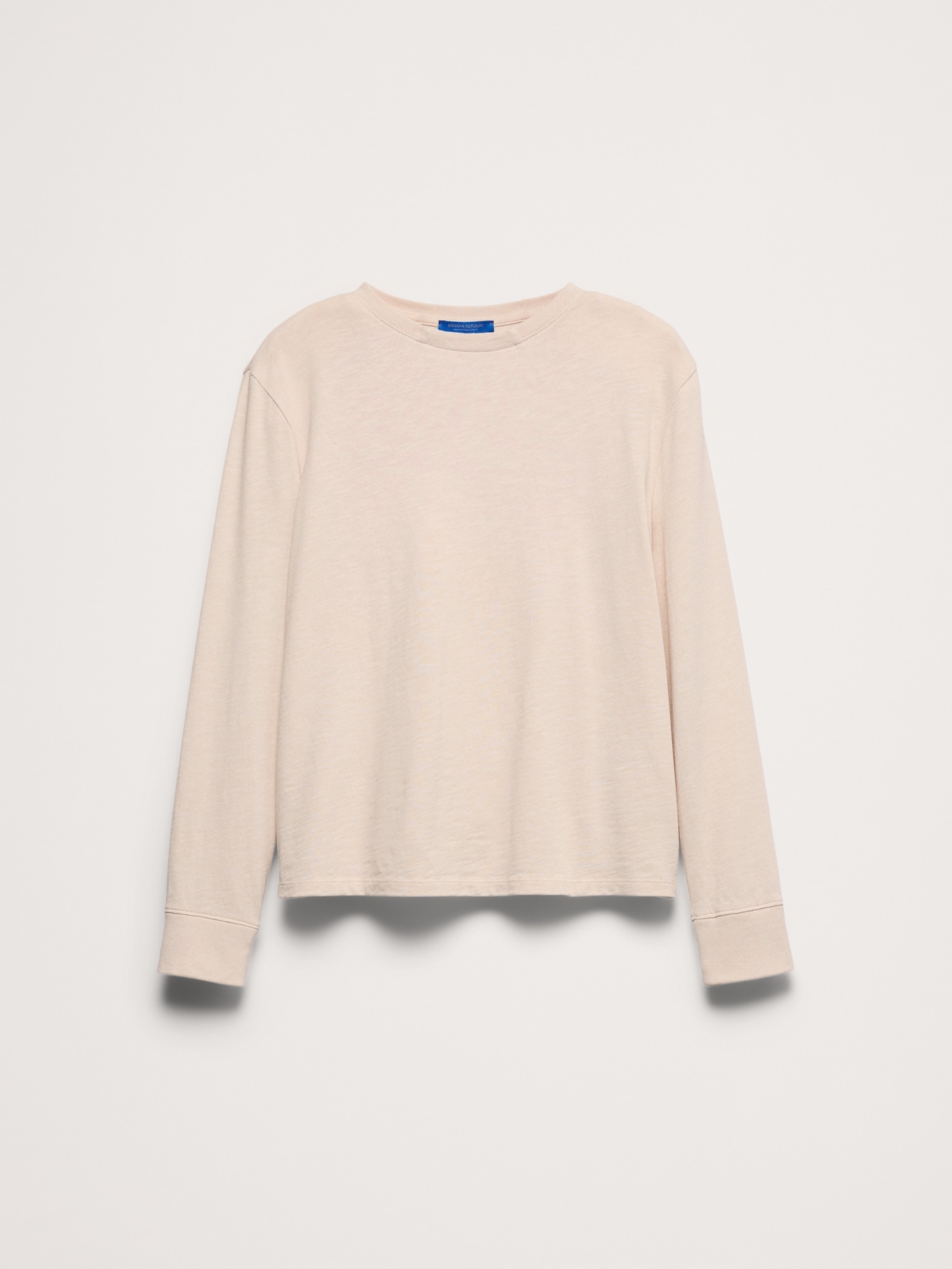 Banana Republic x La Ligne コットン スラブ クルーネック Tシャツ-3