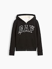 GAPロゴ 裏ボア ジップアップパーカー (キッズ)-0