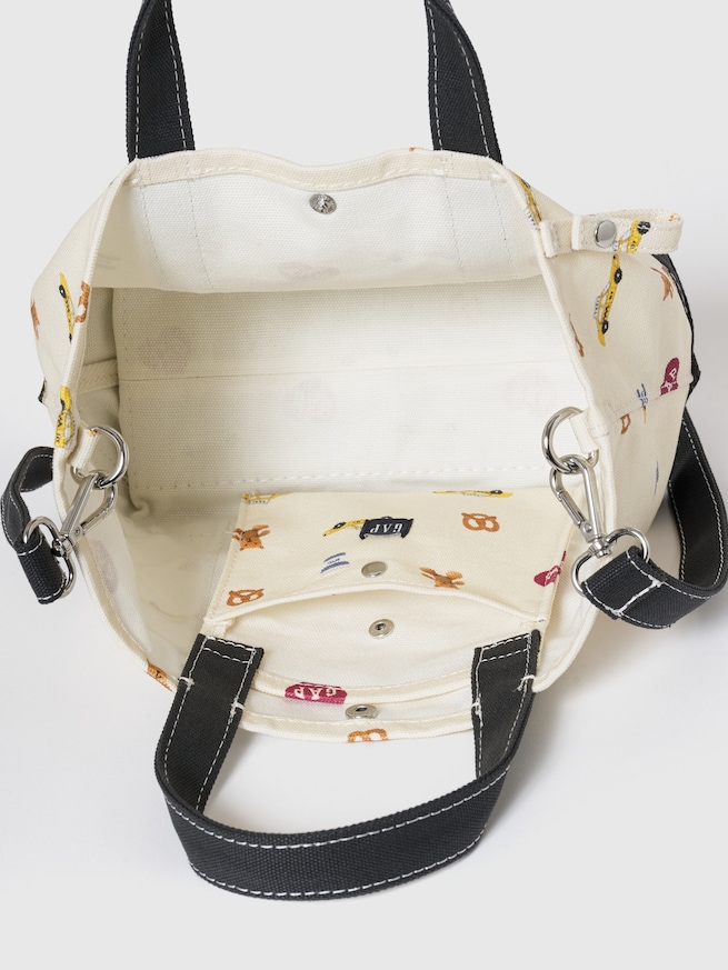 キャンバス GAPロゴ ミニトートバッグ-1