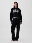 リラックスフィット クロップド GAPロゴ フレンチテリーパーカー-1