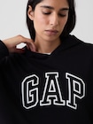 リラックスフィット クロップド GAPロゴ フレンチテリーパーカー-3