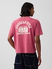 ヘビーウェイト GAPロゴ リラックスフィット クロップドTシャツ-0