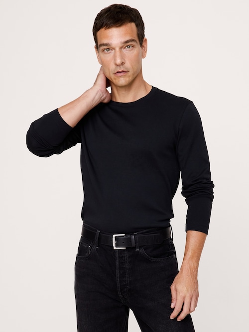 Luxury-Touch ロングスリーブ Tシャツ
