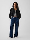 フレンチテリー GAP NYC オーバーサイズ ジップアップパーカー-2