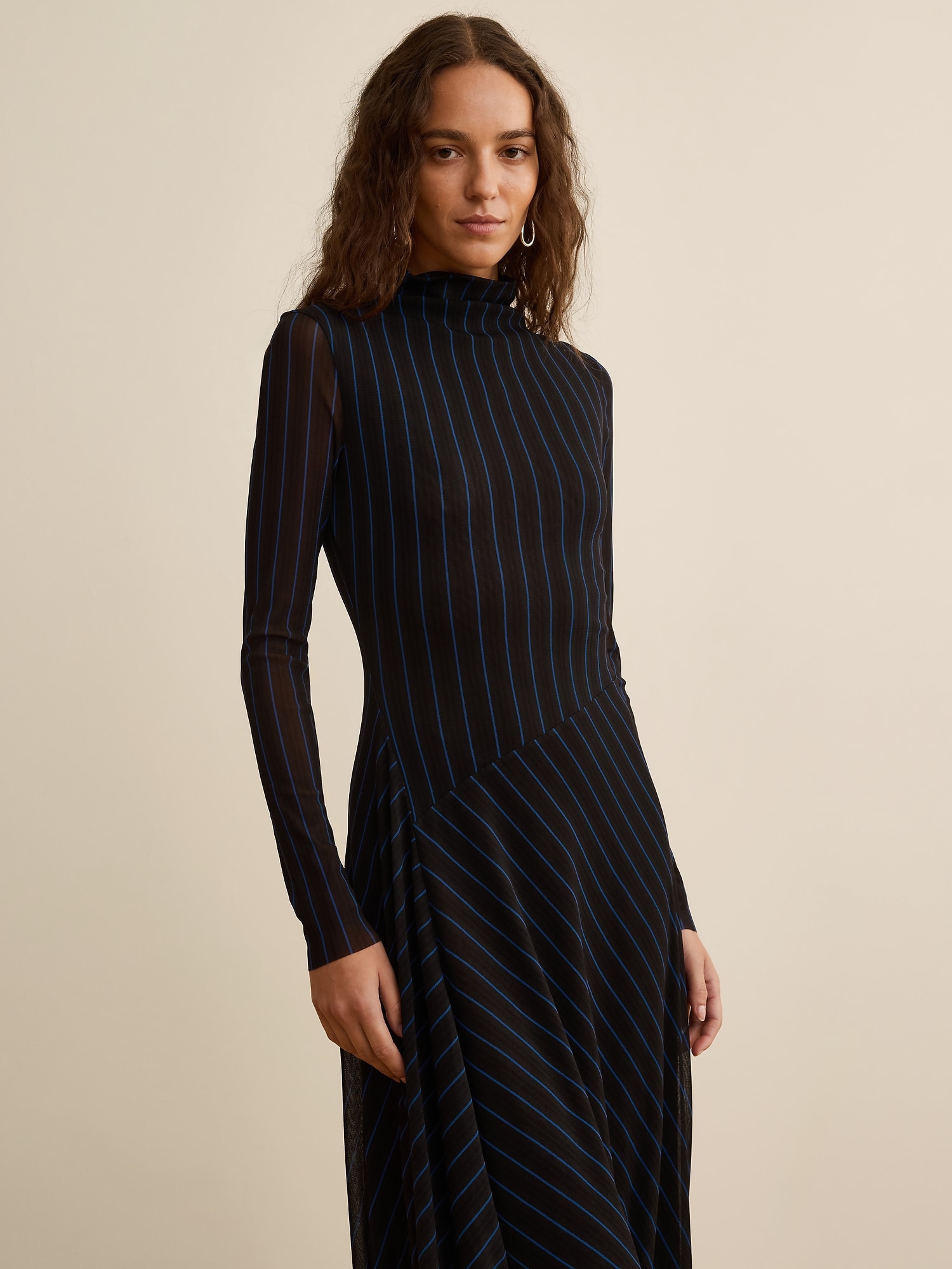 Banana Republic x La Ligne メッシュ マキシドレス-3