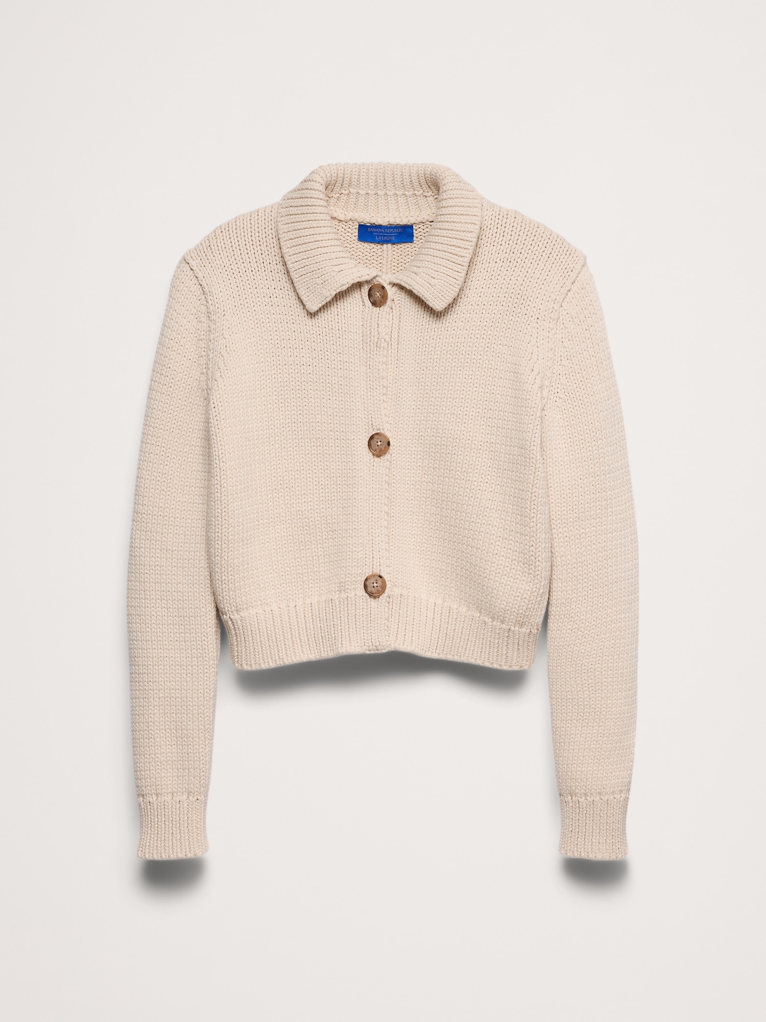Banana Republic x La Ligne クロップド コットン カーディガン-4