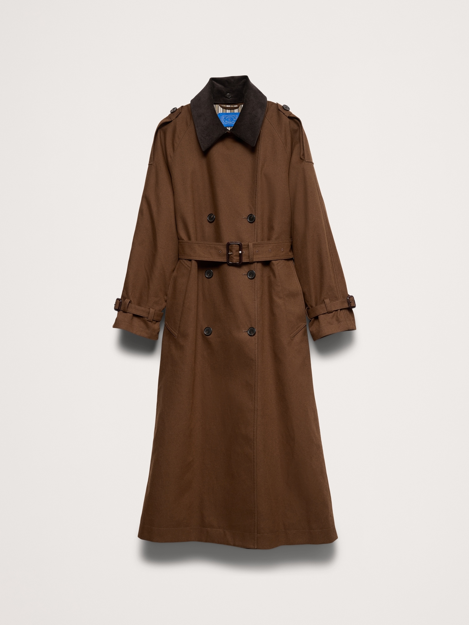 Banana Republic x La Ligne コットン ケープトレンチコート-7