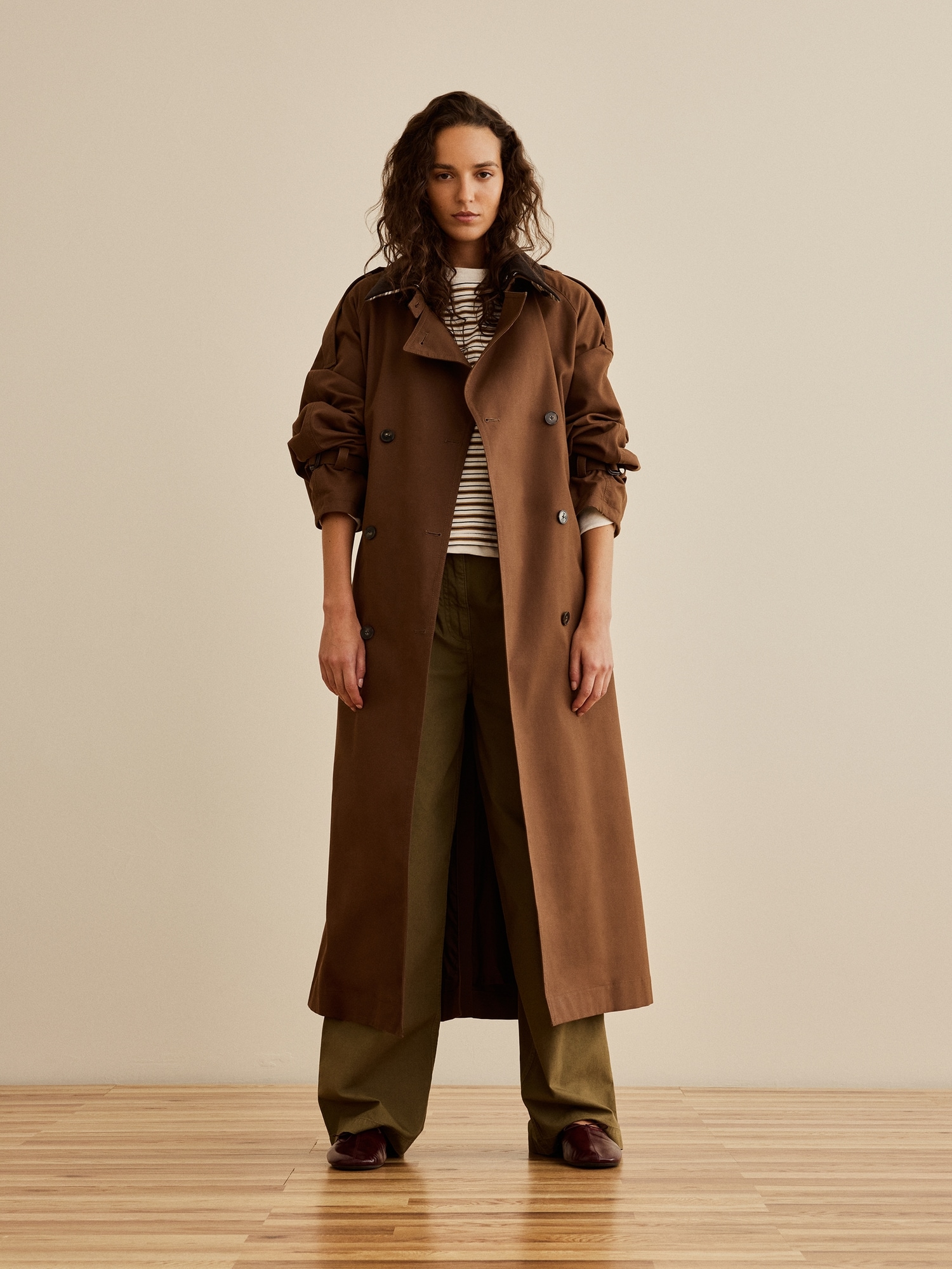 Banana Republic x La Ligne ワイドレッグ コットンチノパンツ-3