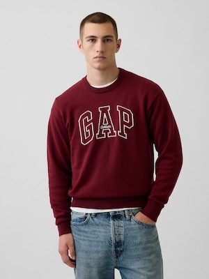 リラックスフィット GAPロゴ インターシャセーター