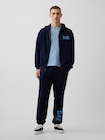 リラックスフィット GAPロゴ フレンチテリー ジップアップパーカー-1